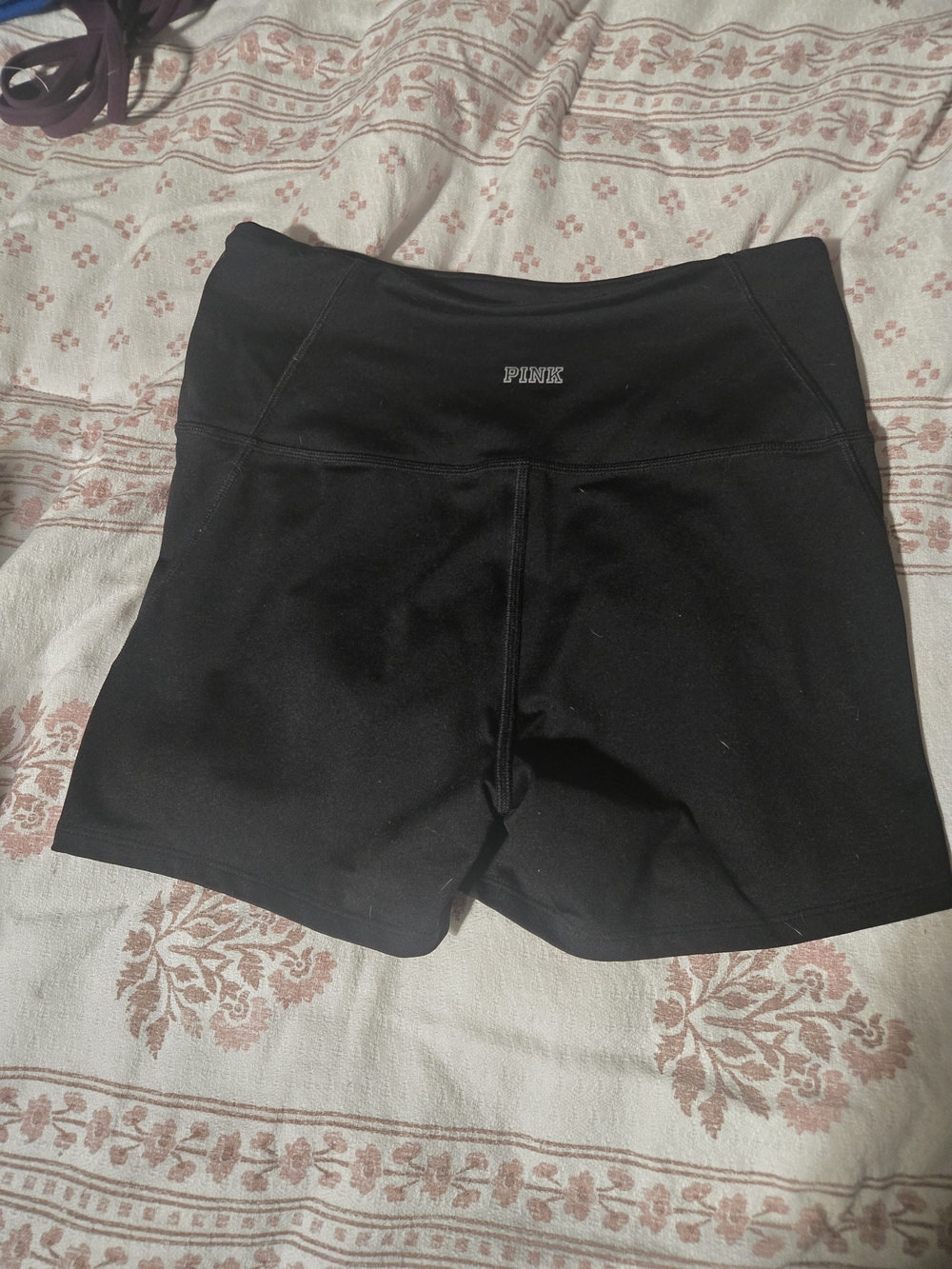 PINK Victoria's Secret Black High-Rise Bike Shorts